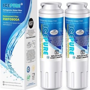 2 Ice Pure refrigerator water filters RWF0900A new!